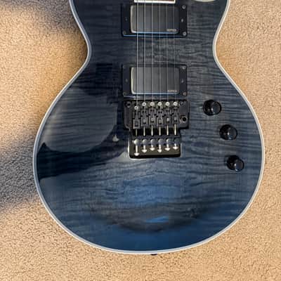 ESP LTD EC-1001 FR with Pau Ferro Fretboard 2019 - 2020 - See Thru Black image 2