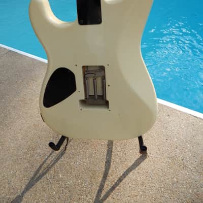 ESP M-2 Craft House 1984 White Banana Headstock image 7