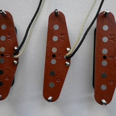 Stratocaster A5 Super Twang Custom Strat Pickups SET Vintage Hand Wound by Q pickups image 6
