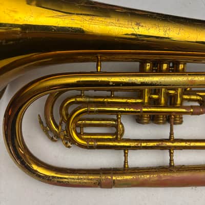 King 1124 Ultimate Marching Baritone Bb Brass Horn w/ Original Case & Accessories – Plays Great image 5