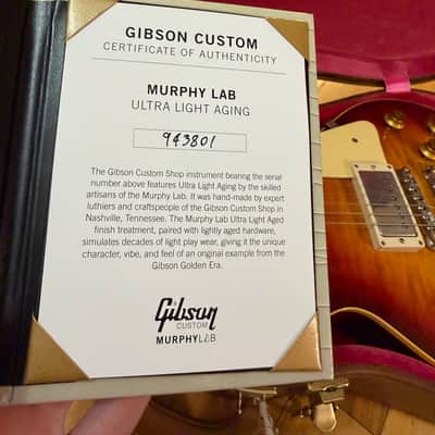2024 Gibson Custom Shop 1959 Les Paul Standard Reissue (R9) – Murphy Lab Ultra-Light Aged - Factory Burst image 23
