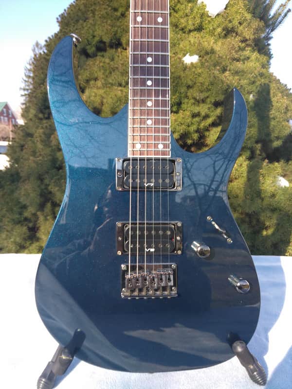 Made in Japan Fujigen Ibanez RG421 2002 Royal Blue Metallic w