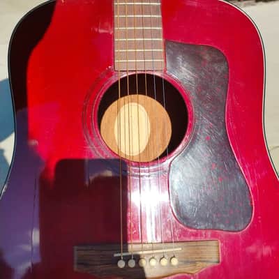 Guild D-25 - 1974 - Cherry Red image 12