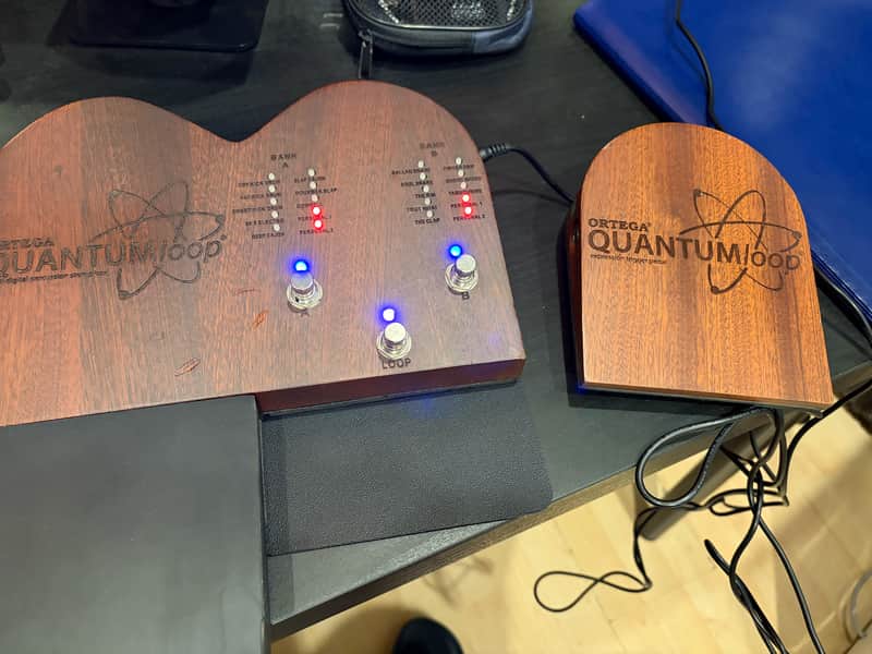 Ortega QUANTUMloop Multi Digital Percussion Stomp Box and Looper + EXP pedal image 1