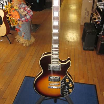 Harmony Effector Vintage 1970s Electric Guitar Les Paul Copy Tobacco Burst w/ Hard Case image 2