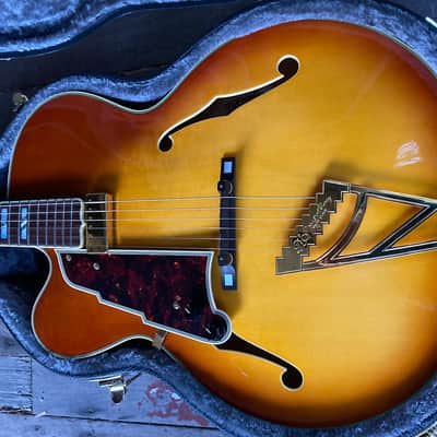 D'Angelico Left Handed DAngelico EXL-1 Hollow Body Jazz Guitar - Ice Tea image 2