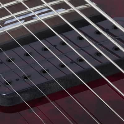 Schecter Omen Elite-8 Multiscale LH Black Cherry Burst image 4