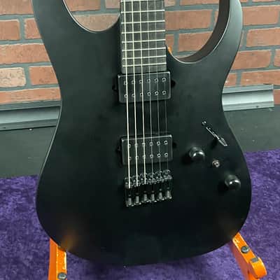 Ibanez RG Iron Label Series RGRTB621 Electric Guitar Black Flat image 2