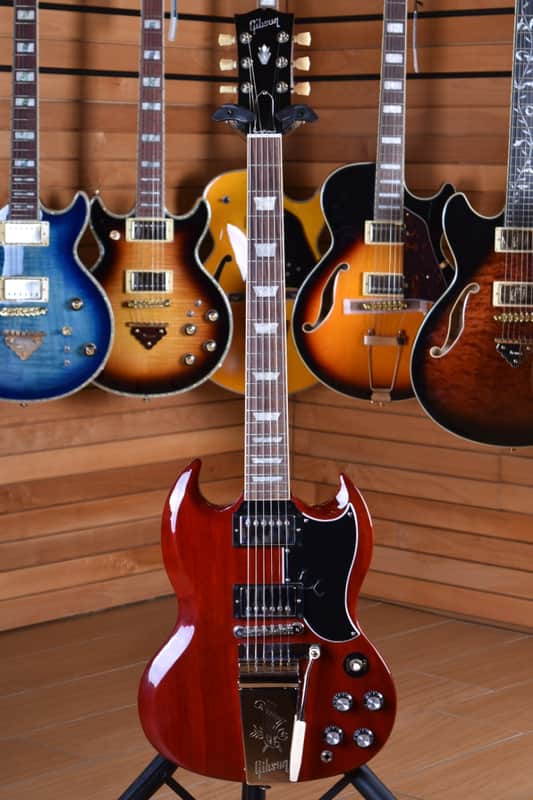 Gibson SG Standard 1961 Maestro Vibrola Vintage Cherry - Mint