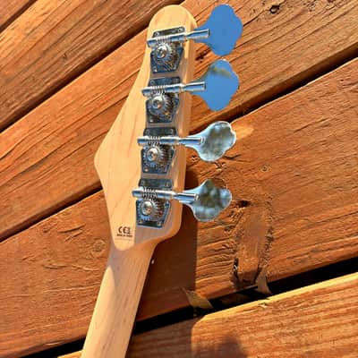 New Austin Candy Apple Red P-Bass Guitar image 8