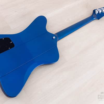 2001 Gibson Limited Edition Firebird V Reverse Body Sapphire Blue w/ Banjo Tuners, Case & Tags, Yamano image 15