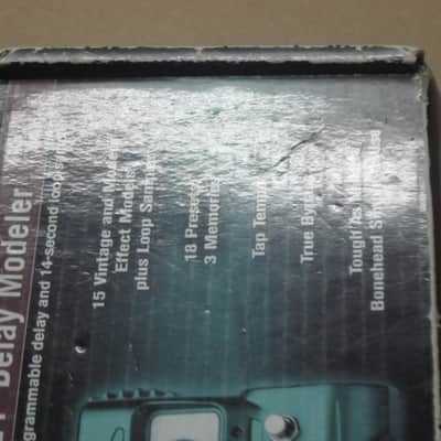 used with wear Line 6 EMPTY Cardboard Box for DL4 Delay Modeler + original Pilot's Handbook, sheet w/ 4 very small black stickers, & styrofoam battery holder (NO: pedal / batteries) mid 2000s - mid 2010s (not for MkII ver) image 4