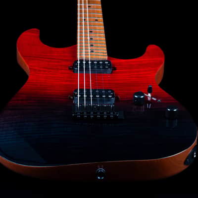 Jet JS-1000 Vulcano 1000 Series Mahogany Solid Flamed Maple Top Body Canadian Roasted Maple Neck 6-String Electric Guitar image 10