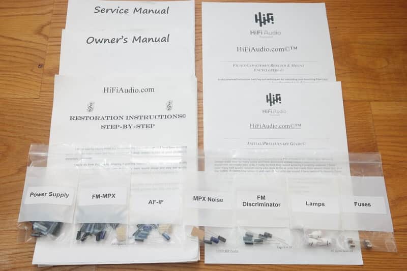 Sansui TU-9900 restoration kit filter capacitor repair rebuild fix image 1