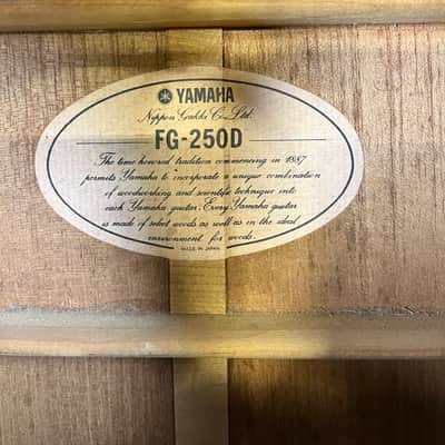Yamaha FG-250D Vintage MIJ image 4