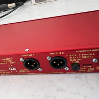 Sonifex  RB-MA2 Twin mic microphone pre amps filter, phantom image 5