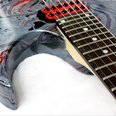 Custom Swirl Painted and Upgraded Ibanez Gio RG Electric Guitar image 14