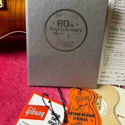 Gibson Custom Shop 60th Anniversary '60 Les Paul Standard #001548 Reissue V2 2020 - Tomato Soup Burst image 13