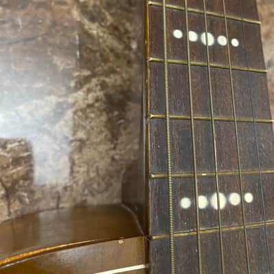 Vintage Lyra ? Barclay ? 1960s Parlor Acoustic Guitar Made in the USA 3/4 size image 3