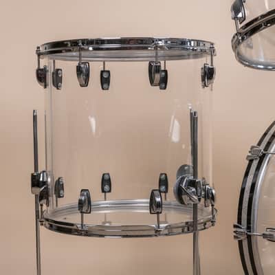 Ludwig Vistalite Clear Drum Set 16x22 8x12 9x13 and 16x16 image 5