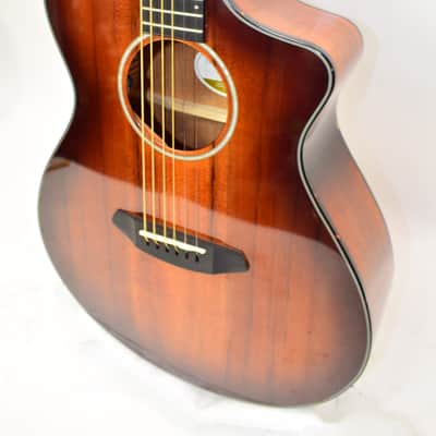 2019 Breedlove Pursuit EX Concert CE MM Acoustic Electric Guitar, Bourbon Burst image 3