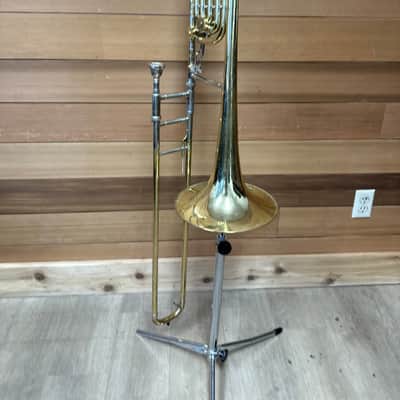 F.E. Olds & Sons S23 Double Bass Trombone 1957-1967 - Yellow Brass image 5