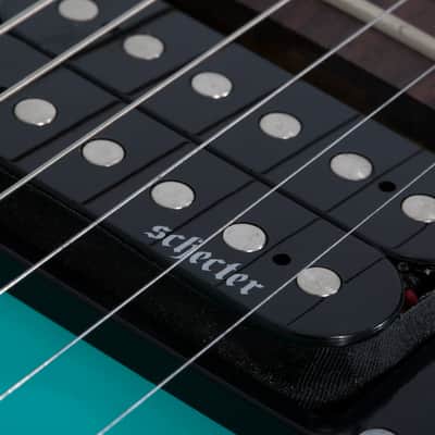 Schecter C-6 Deluxe Satin Aqua image 13