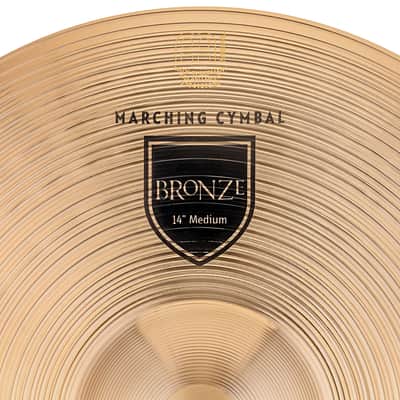 Meinl Student Bronze MA-BZ-14M 14" Marching Cymbals image 2