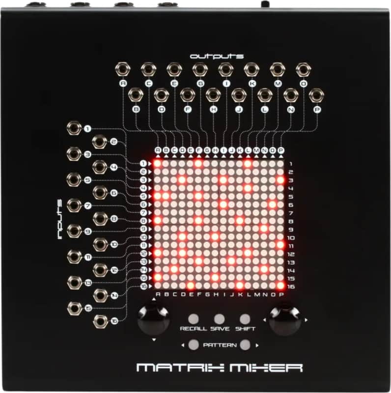 Erica Synths Matrix Mixer Audio and CV Desktop Synthesizer Mixer image 1