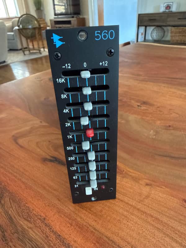 API 560 500 Series 10-Band Graphic Equalizer Module 2004 - Present - Black image 1