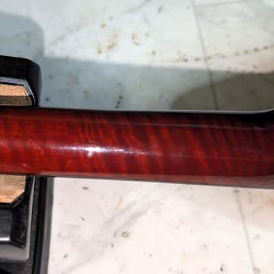 Taisamlu A-Shape Mandolin with strap and soft case.  Fresh set up.  New strings.  Nut and bridge saddle are bone.  Plays nicely.  Sounds great.  Its loud! image 17