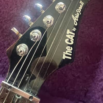 Vintage 1986 Aria Pro II 'The Cat' - MIJ - Electric Guitar HSS Hardtail Black image 6