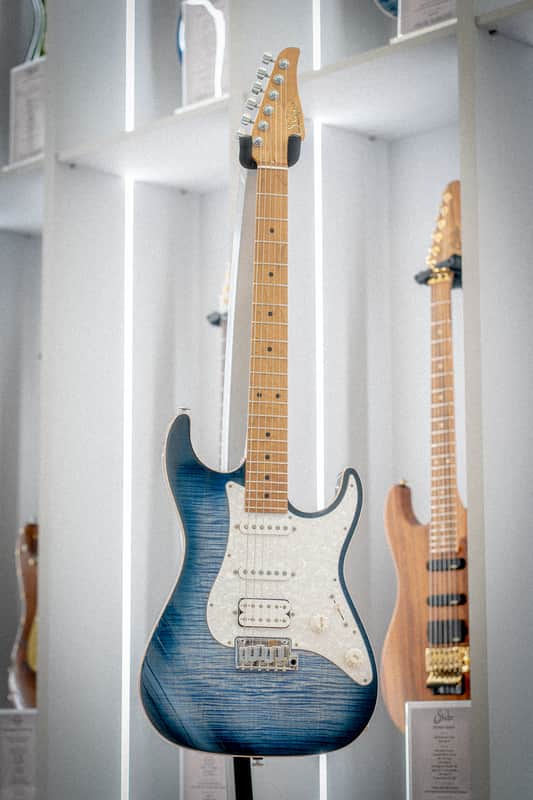 Suhr Standard Plus - Roasted Maple - Faded Trans Whale Blue Burst image 1