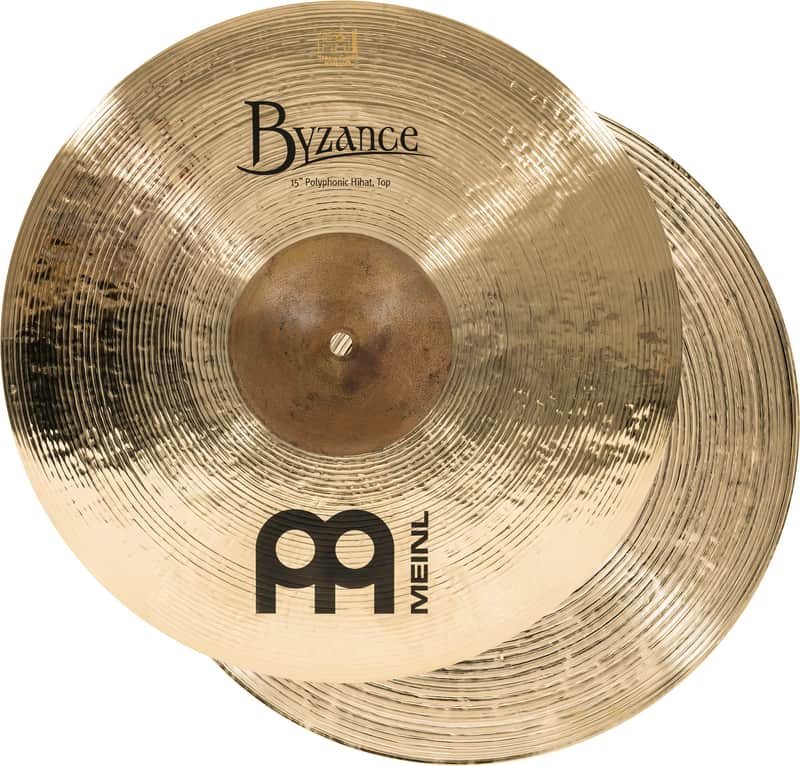 Meinl 15" Byzance Polyphonic Hi-Hat Pair, Brilliant image 1