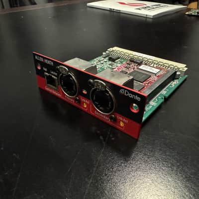 Allen & Heath M-DANTE-A 64x64 Dante Audio Networking Card 2020s - Black / Red image 2