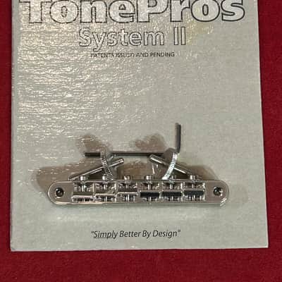 TonePros TP6-C Standard Metric Locking Tune-O-Matic Bridge 2020’s - Chrome image 1