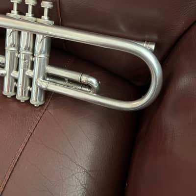 Buescher Model 9 Bb Trumpet (1921) (rare mute) (silver plated) (gold wash bell) (LP) SN 81491 image 13