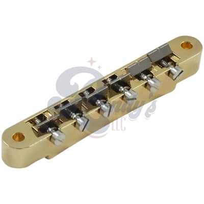 Advanced Plating 1265G Vintage ABR-1 Bridge w/ Notched Titanium Saddles - Fits Gibson® & Heritage®-Gold image 1