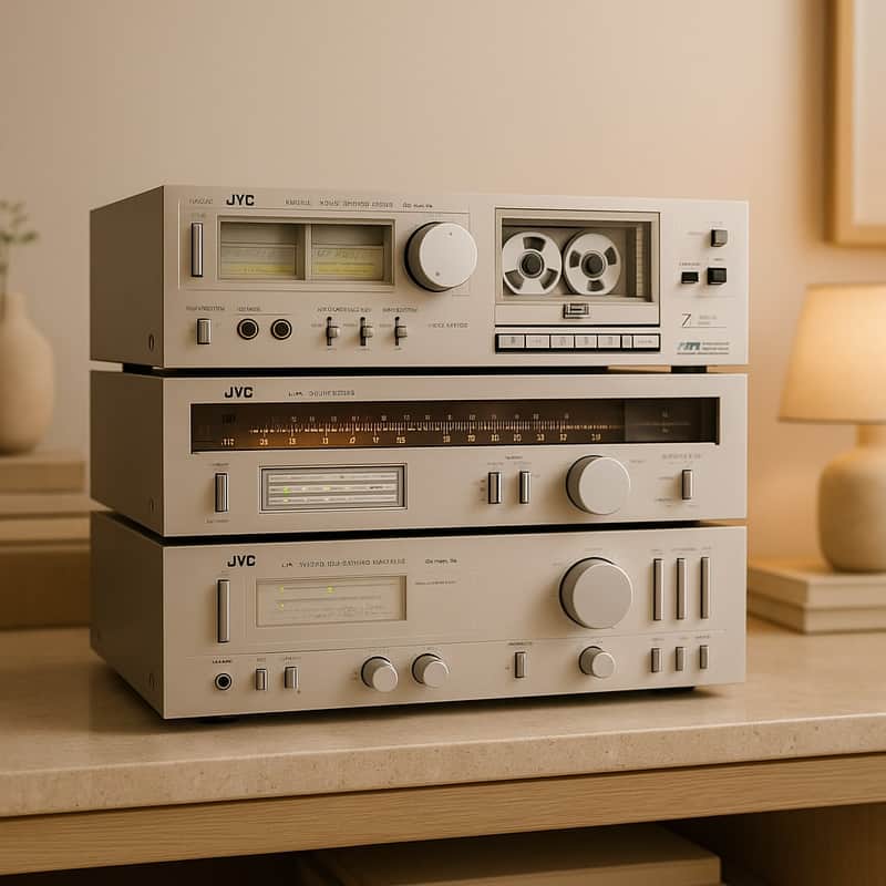 JVC A-X1 T-X1L KD-A33 Rare Vintage Cassette Deck Amplifier Set Service Warranty image 1