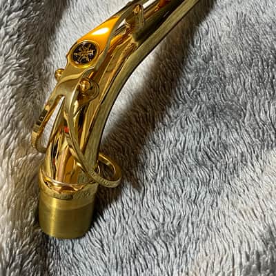 Yamaha YAS-62 replacement neck - retro design, gold lacquered image 1