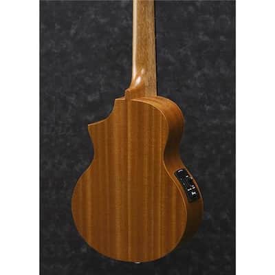 Ibanez UEW5E Concert Ukulele Acoustic Electric Guitar with Mahogany Top, 19 Frets, Mahogany Neck, Rosewood Fretboard, UK300-T Preamp, Open Pore image 2