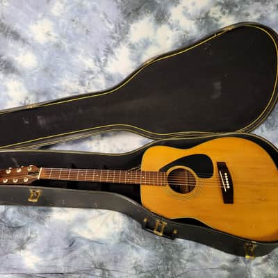 1973 Yamaha FG-160-1 Natural Dreadnought Guitar New Strings Pro Setup Original Soft Shell Case image 18