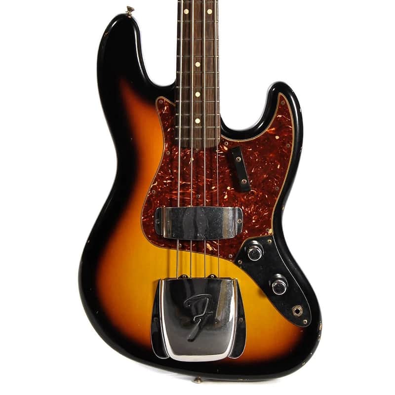 ベース fender c/s 1960 jazzbass heavy relic FENDER CUSTOM SHOP 1960 HEAVY RELIC JAZZ BASS - 3 COLOUR SUNBURST