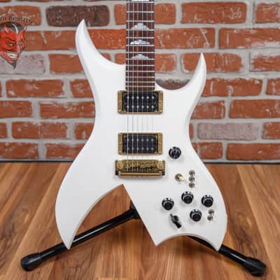 B.C. Rich USA Bich 6 Glitter Rock White 1981 w/Hard Shell Case image 1
