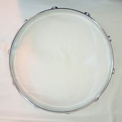 UNMARKED VINTAGE SNARE DRUM HOOPS SET 14"/10L -CHROME- FREE SHIP TO C-USA! image 9