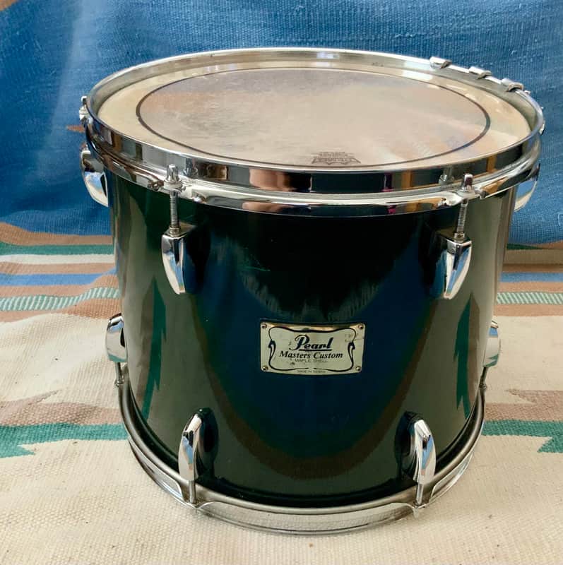 Pearl  13’x11’  Pearl masters custom  maple shell 1996 - Emerald mist image 1