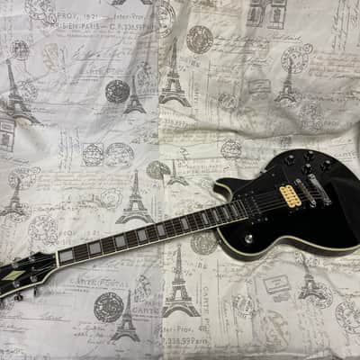 Cortez Lawsuit Era Les Paul Custom 1970’s Ebony Ex Cond Open Book Headstock Japan Ibanez Greco Aria image 8