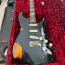 Fender Custom Shop Ltd Dual Mag II Stratocaster Relic 2020 - Black over 3-Color Sunburst