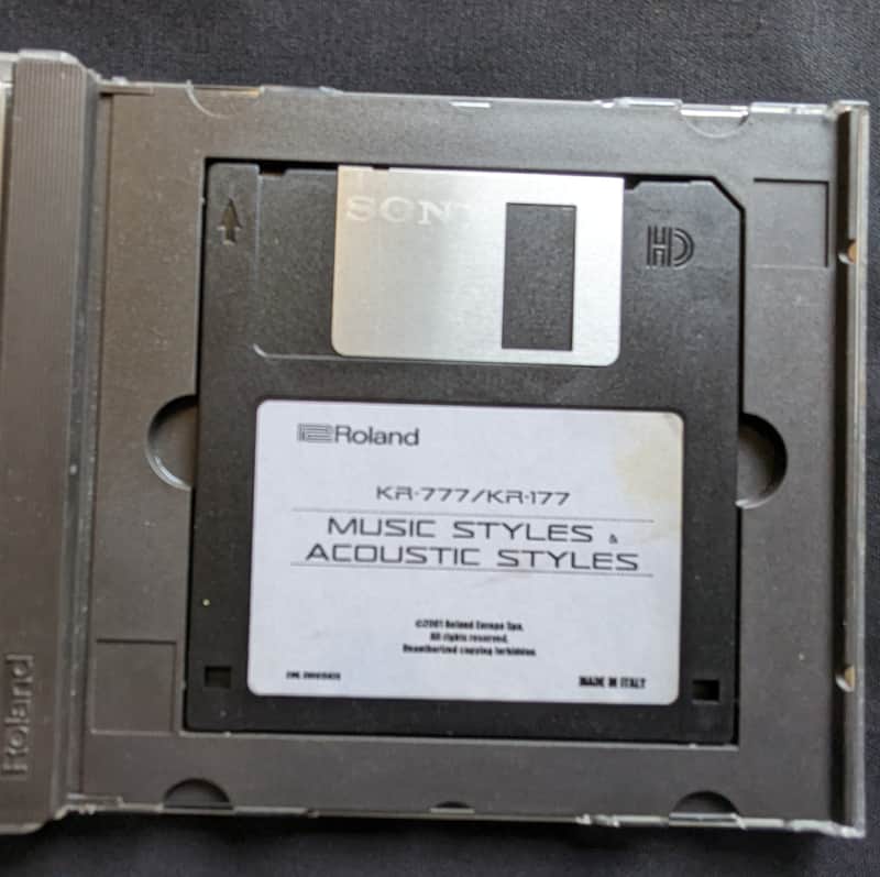 Roland KR777/177 Music Styles & Acoustic Styles Disk image 1