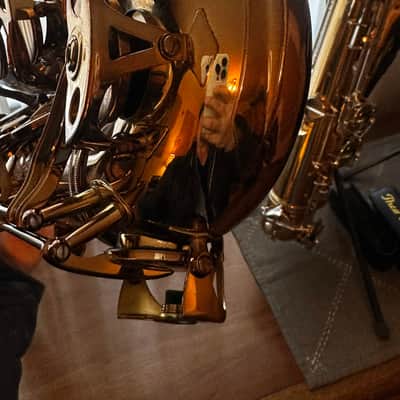 RW Pro Series Tenor Saxophone in Cognac Gold Lacquer with high F# key image 4